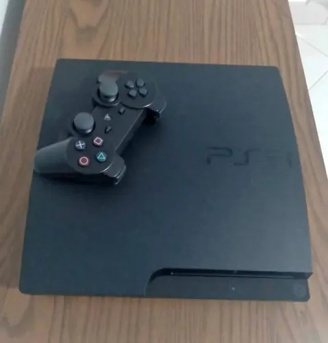 ? PS3 Slim Semi Novo - Desbloqueado HEN | 320GB | 2 Controles | 8 Jogos Mídia Física ?
