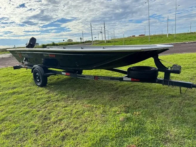 canoa 5m + motor + carretinha