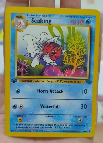 Carta Seaking 1ª edição - Pokémon tcg