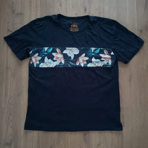 Camiseta GG masculina preta Blusa Camisa