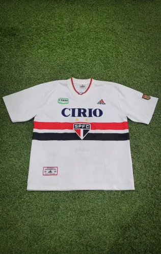 RARIDADE: Camisa São Paulo 1998 Tam G Masculino Usado Original da Época Adidas Cirio Nº9