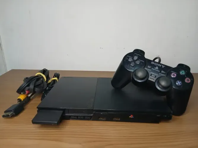 Playstation 2 Slim + Controle Original 