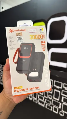 Power Bank 30.000mAh Carregamento Rápido WUP-945