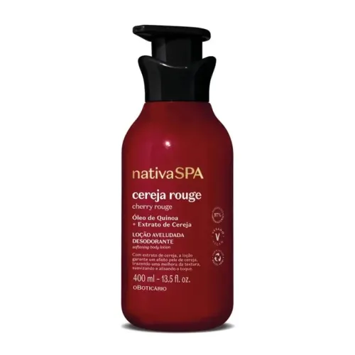 Creme hidratante Cereja Rouge Nativa SPA 400ml O?Boticário