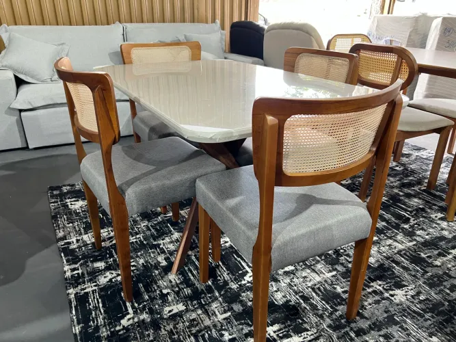 Mesa de jantar 4 cadeiras 1.30x80