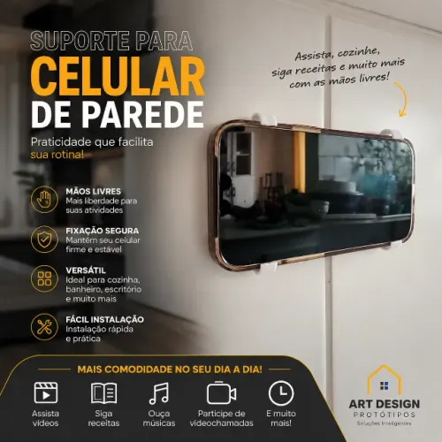 Suporte para Celular de Parede