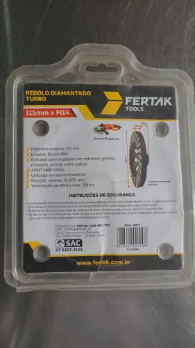 Tenho 51 unidades de disco diamantado Turbo