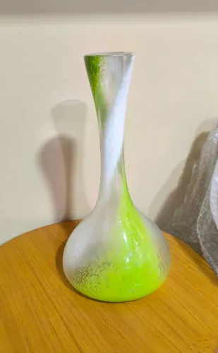 Vaso de murano cristal de gramado, moringa especial 34cm altura, diâmetro de 16cm
