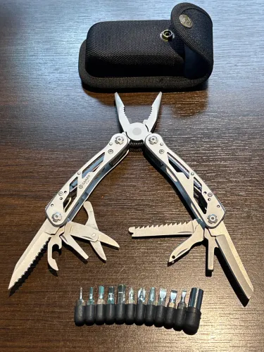 Alicate Multitool Ganzo 21 Funções com Case e Bits