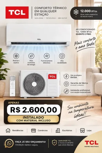 Ar condicionado 12mil btus inverter instalado