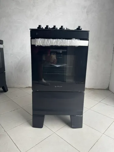 Fogão atlas agile up 4 bocas mesa de vidro