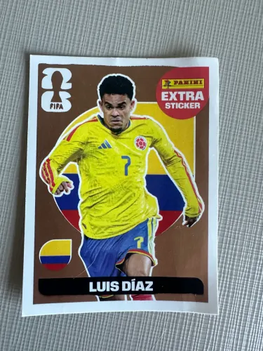 Figurinha da Copa Legend Bronze Luis Diaz