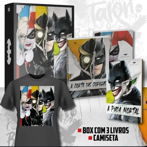Coleção DC Comics - Box com 3 livros + Camiseta