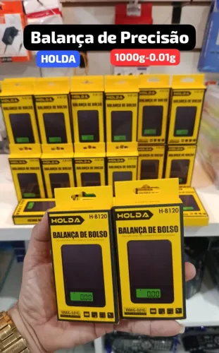 Balança de bolso digital da marca Holda, modelo H-B120