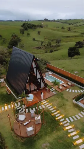 Chácara com cabana Aframe 