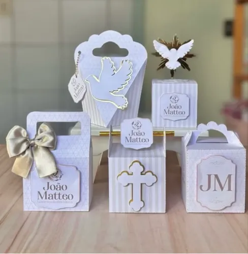 Kit - Personalizado de luxo para Batizado