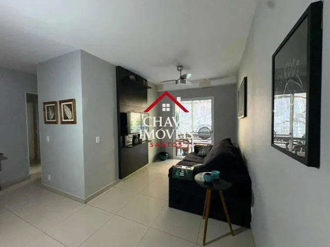 Apartamento para alugar, 84 m² por R$ 5.500,02/mês - Marapé - Santos/SP