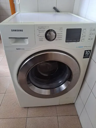 Máquina de Lavar Samsung Ecobubble 10,1kg ? Digital Inverter (com defeito no tambor)