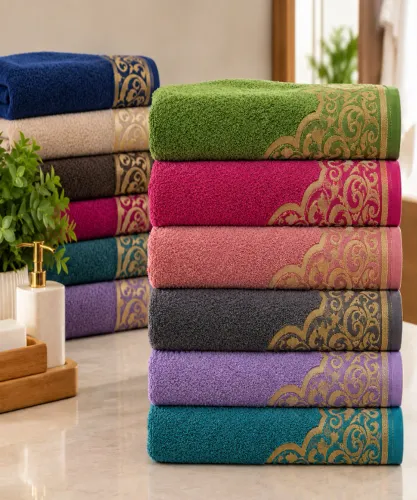 Toalha de Banho Decorada Elegance