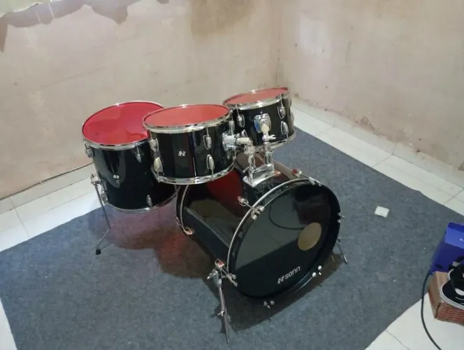 Bateria acústica bumbo 20 tons 10 12 surdo 14