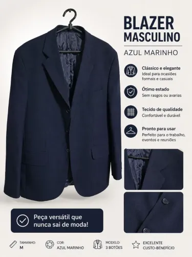 Terno TNG azul marinho tamanho 54