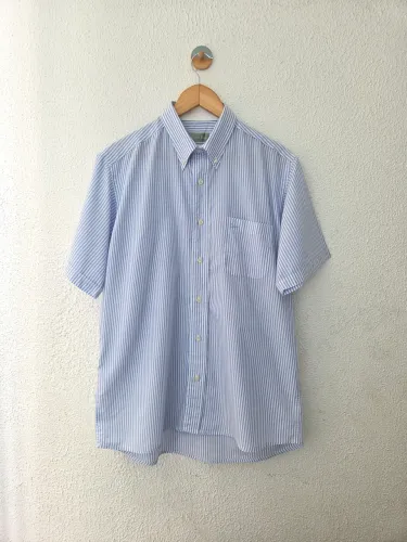 camisa christian dior listrada azul 42