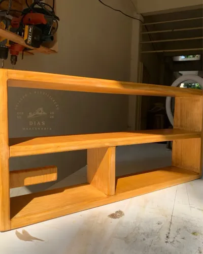 Nicho Multiuso Produzido em Madeira Pinus | 60x30x10cm