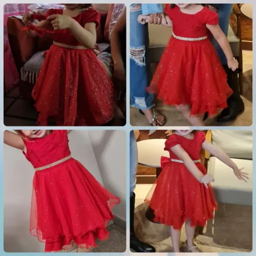 Vestido infantil luxo