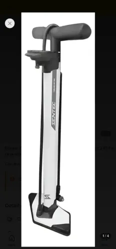 Bomba Tubeless Bike De Aluminio P/ Pneus Sentec 240 Psi