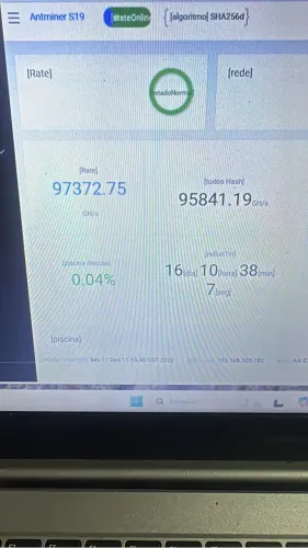 Mineradora de bitcoin s 19 ths
