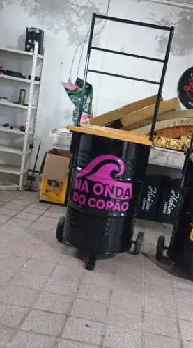 ? ? Carrinho de Bebidas Completo - Pronto para Trabalhar