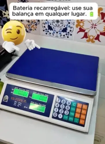 Balança digital 40 kg - marca FE e bateria