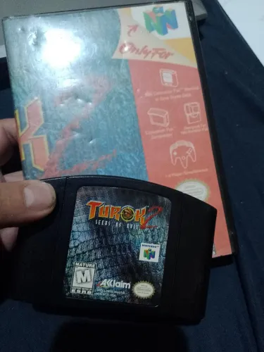 Vendo o jogo original do Nintendo 64 Turok 2 Americana !!!!