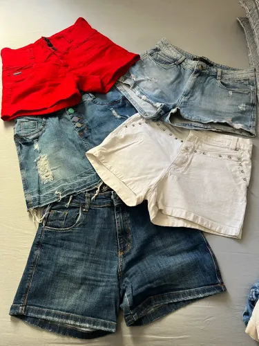 Bermudas jeans semi novas