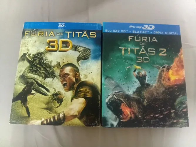 Fúria de Titãs 1 e 2 blu-ray 3D