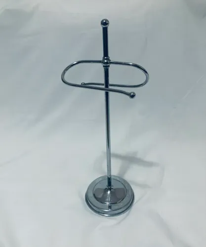 Porta toalha duplo de bancada para lavabo