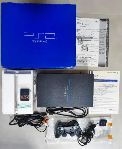 Playstation 2 Fat SCPH-1000 Completo Japonês Bloqueado