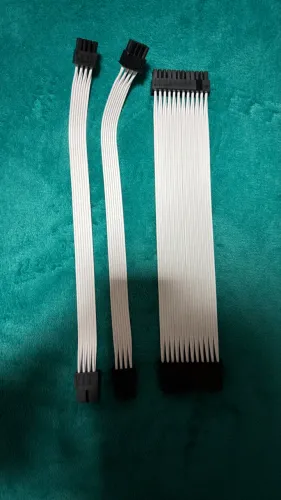 Cabo Sleeved - 24pin + 2x8 pcie - BRANCO