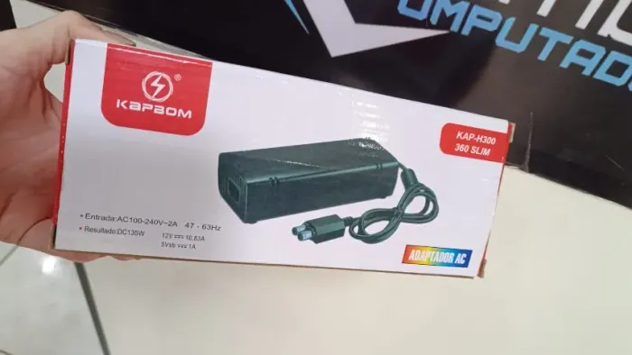 Fonte para XBOX 360 SLIM 2 Pinos- Kapbom KAP-H300 Loja Coimbra COmputadores Entrega