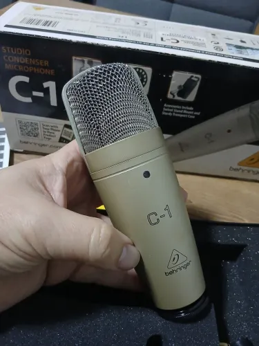 Microfone Behringer C1 na Caixa + Case + Gravação Profissional em Casa