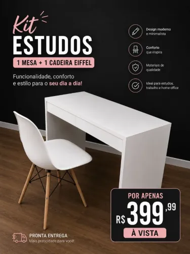 Promoção Kit Mesa + Cadeira