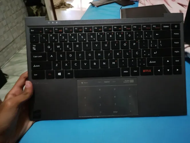 Teclado + Touchpad Positivo ? retirado de notebook ? sem teste