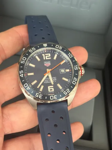  TAG Heuer Formula 1 Automático Premium AAA+ Safira Pulseira Azul 43mm