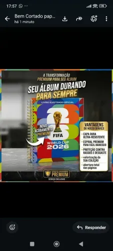 Reforma álbum figurinhas copa do mundo