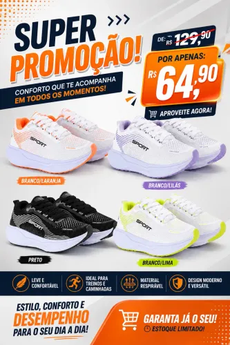 Tênis esportivo leve