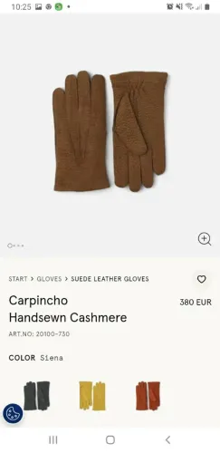 Luva de couro carpincho original!