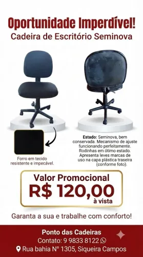 Vende cadeira seminova