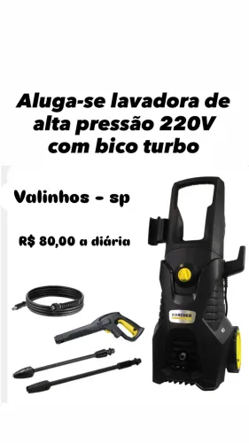 Aluga - se lavadora de alta pressão 220V ( com bico turbo ) R$ 80,00 a diária