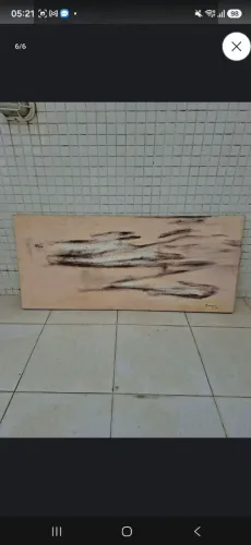 Excepcionais Modernos Quadros (02 Quadros) em Óleo sobre Tela.