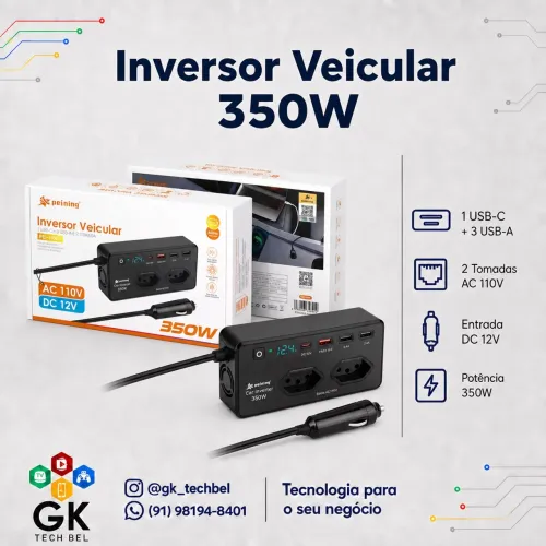 Inversor 350w 12v/110v (entrega gratis)